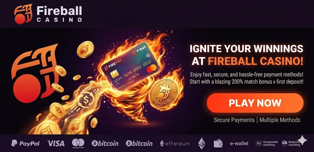 Fireball Casino befizetés és kifizetés